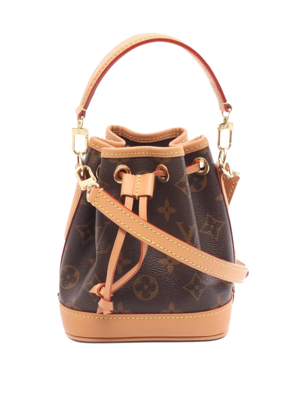 Louis Vuitton Pre-Owned 2021-2025 Monogram Nano Noe bucket bag - Marrone