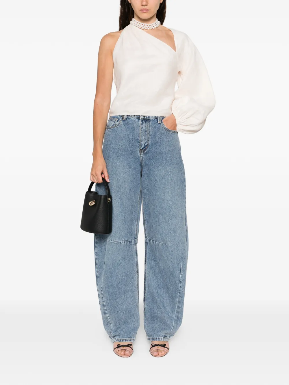 Self-Portrait draped-sleeve top | Blusas | Image 2