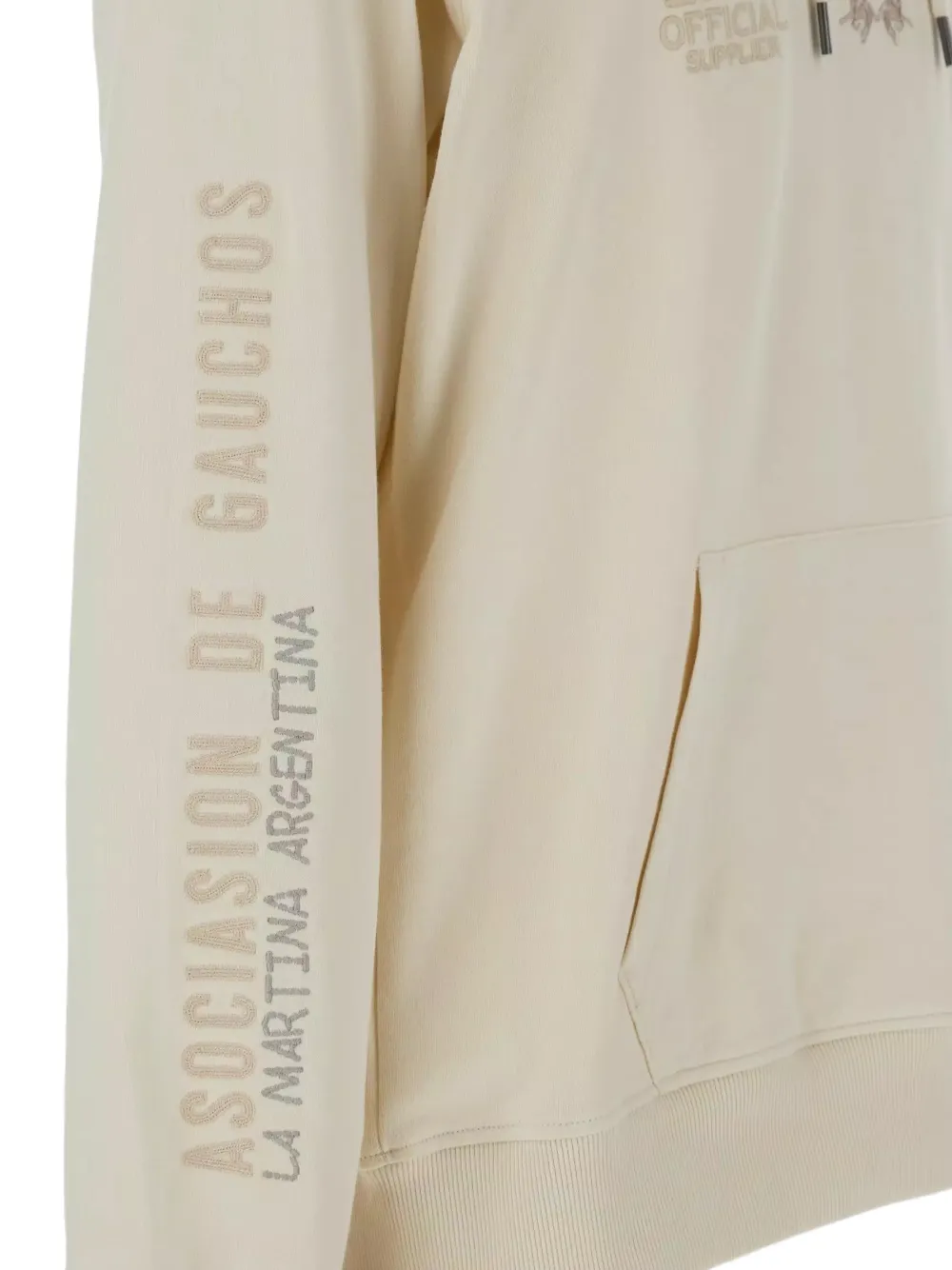 La Martina Buck hoodie met trekkoord Beige
