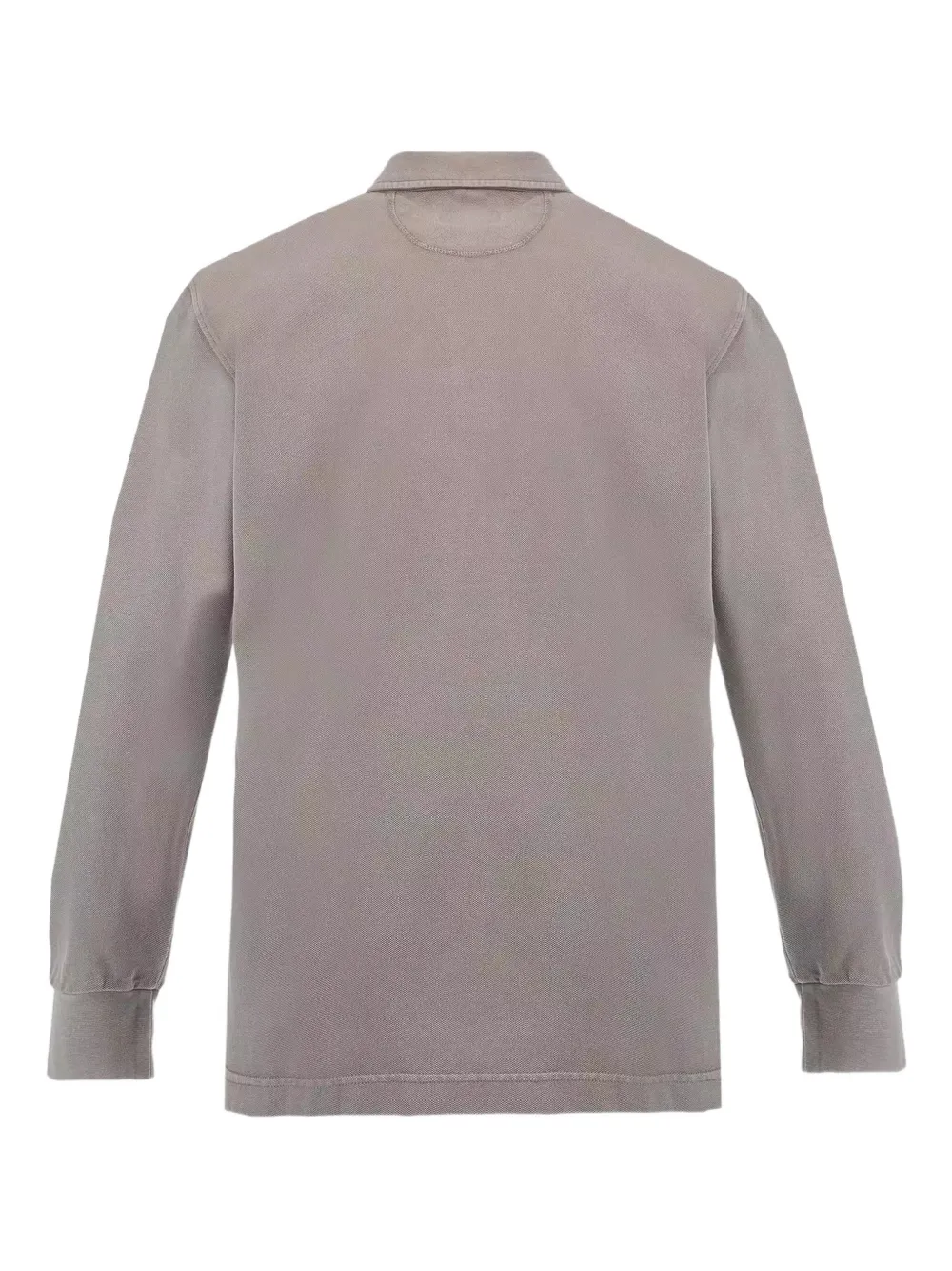 La Martina Byron poloshirt met knopen en lange mouwen - Grijs