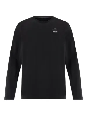 Marine Serre long-sleeve Cotton T-shirt | Black | FARFETCH