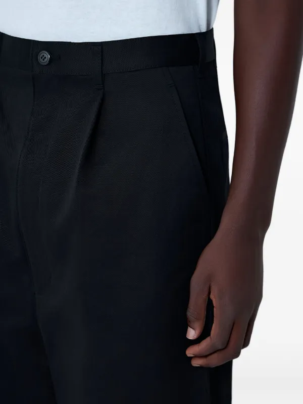 Junya Watanabe MAN プリーツ ワイドパンツ | ブラック | FARFETCH JP
