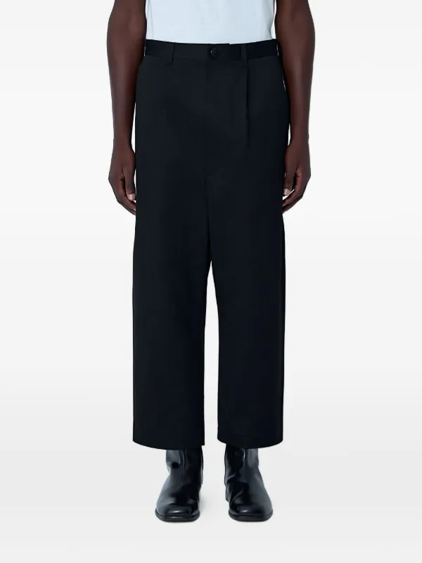 Junya Watanabe MAN プリーツ ワイドパンツ | ブラック | FARFETCH JP