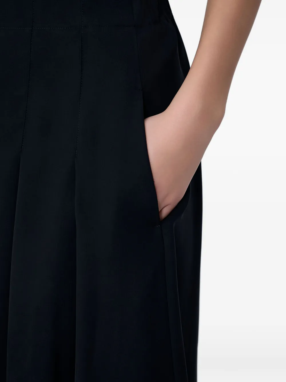 Limi Feu Cropped palazzo plooibroek Zwart