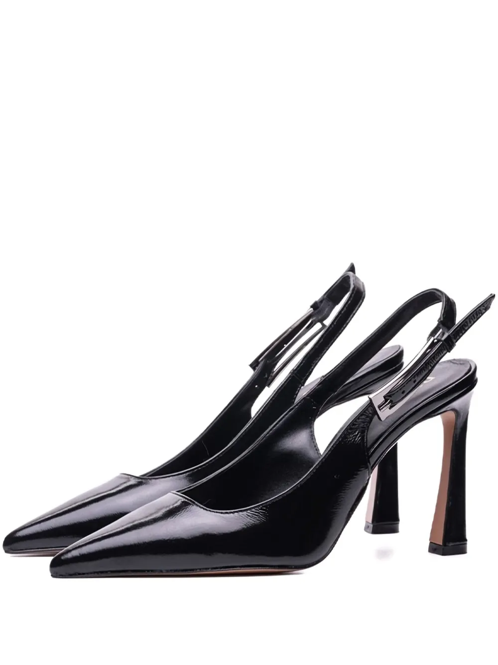 Poche Paris Pointed-toe Buckle Pumps In Multi