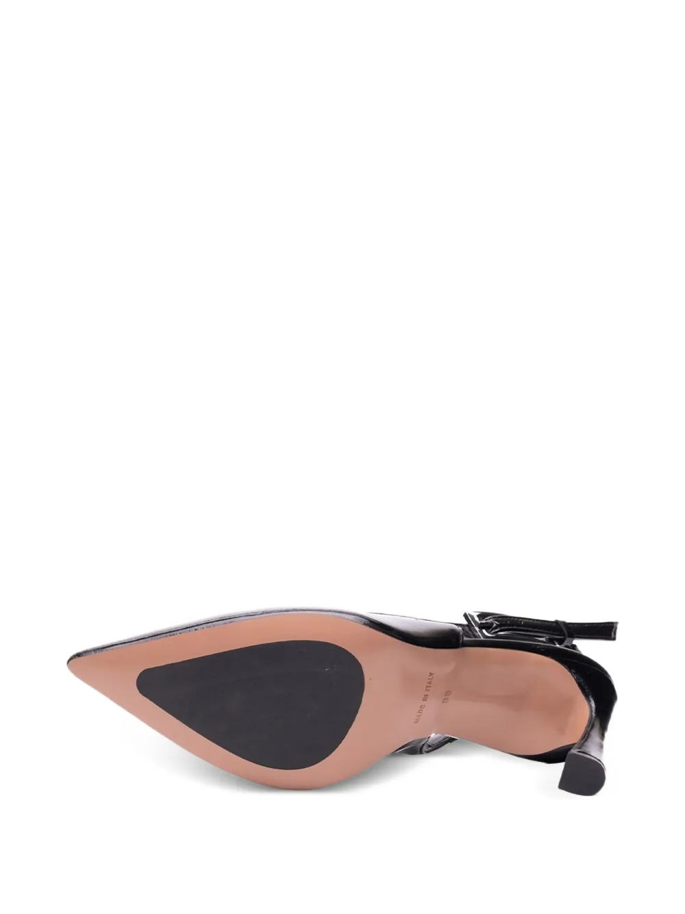  Poche Paris Pointed-toe Buckle Pumps - Black 