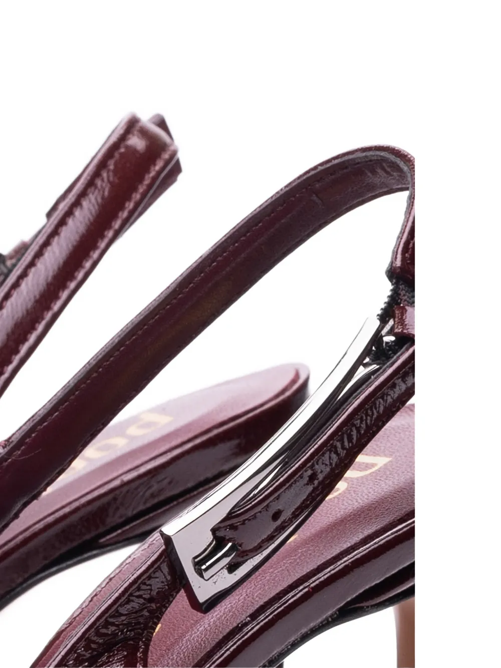 Poche Paris Pointed-toe Slingback Pumps In Red