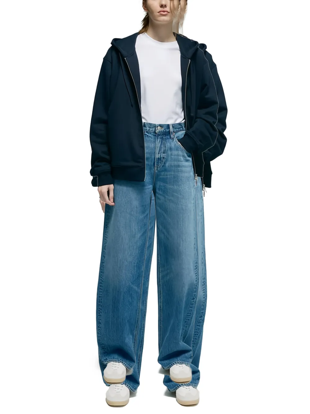 Hey Joanie Arc jeans met zak Blauw