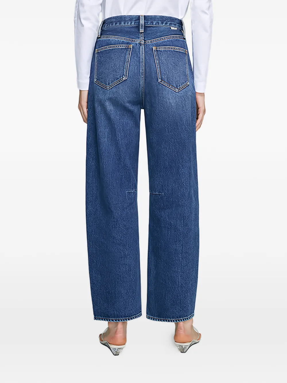 Hey Joanie Pleat Light Jean In Blue