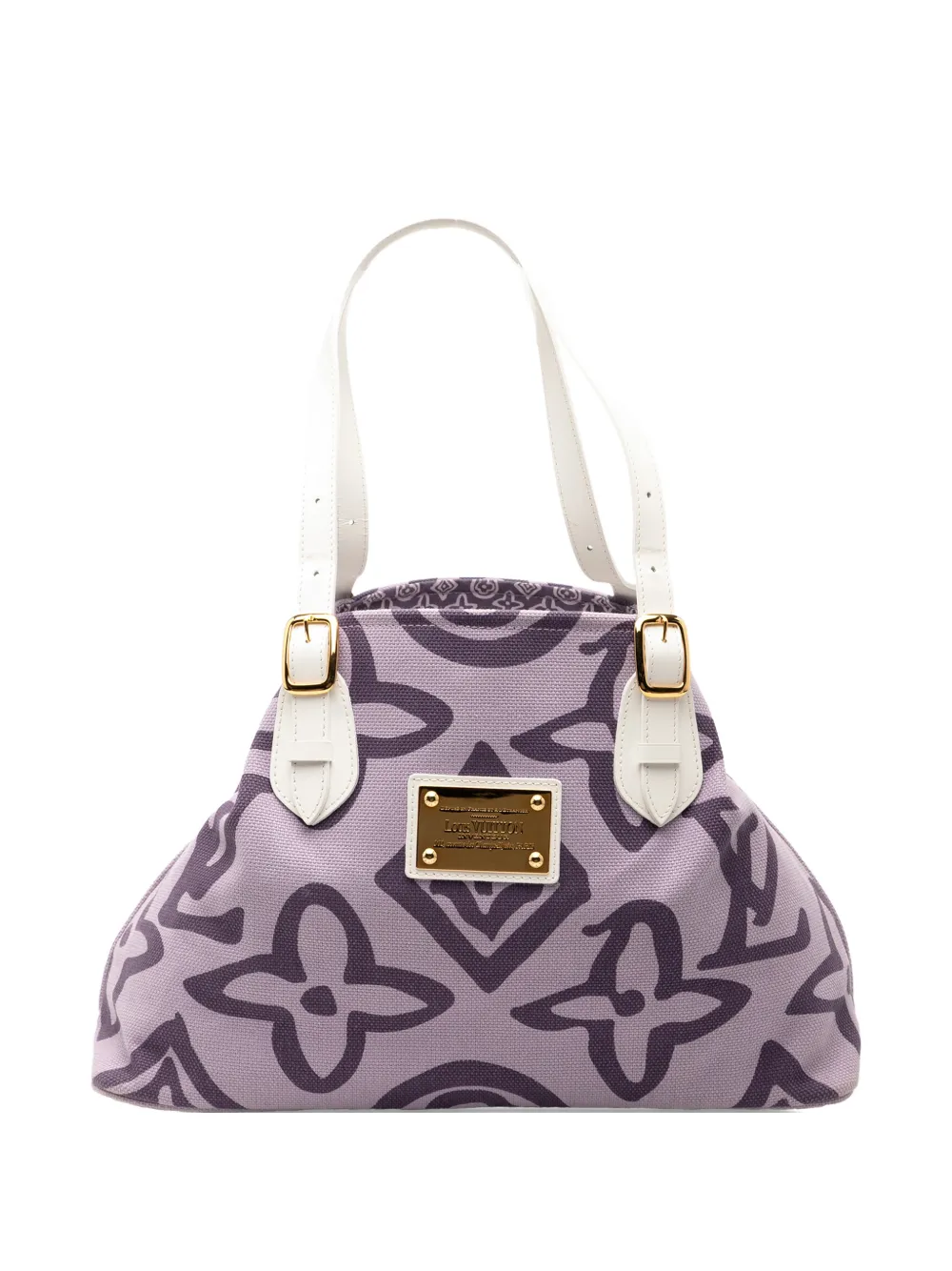 LOUIS VUITTON Pre-owned 2008 Monogram Tahitienne Cabas Pm Tote Bag In Purple