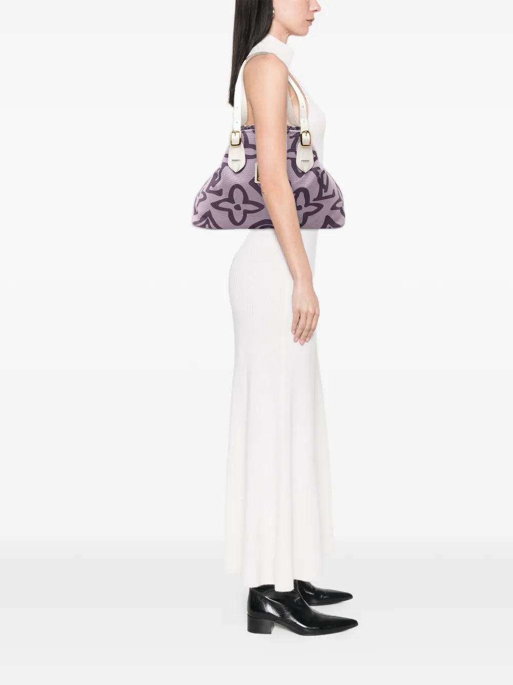 LOUIS VUITTON Pre-owned 2008 Monogram Tahitienne Cabas Pm Tote Bag In Purple