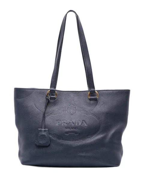 Prada Pre-Owned 2013-2025 Vitello Daino Canapa Logo tote bag