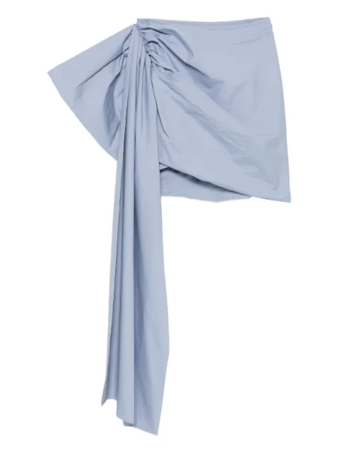 Self-Portrait draped mini skirt