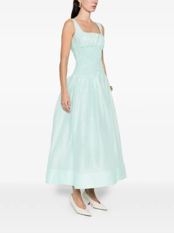 self portrait green midi dress Green Rhinestone Maxi Dress – self-portrait main image 1