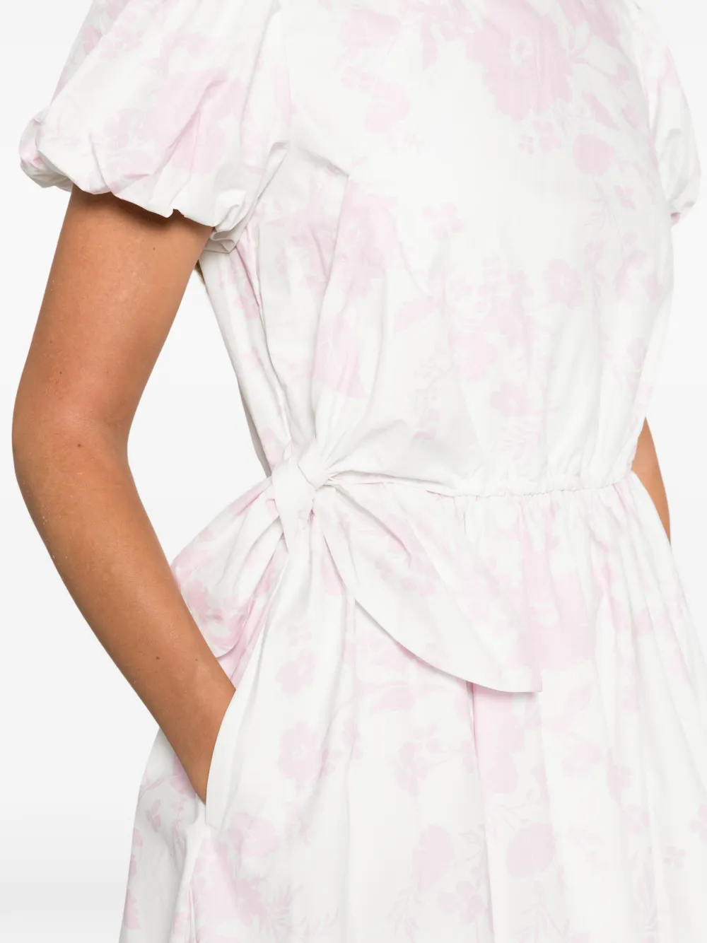 Self-portrait Floral Print Mini Dress In Multi