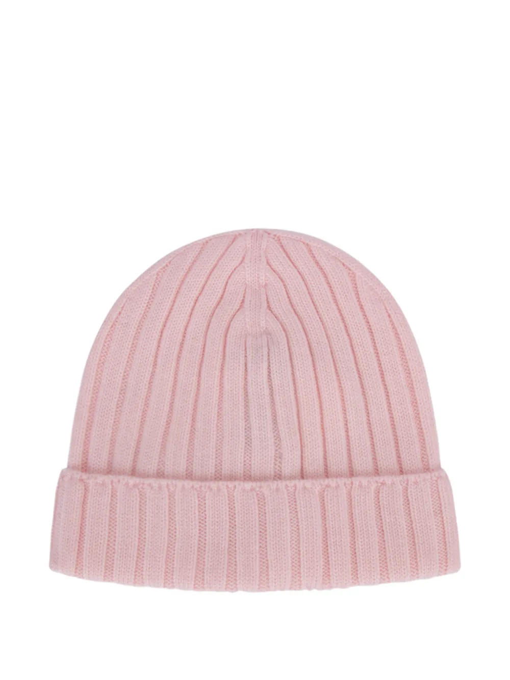Moncler Enfant ribbed-knit beanie - Roze