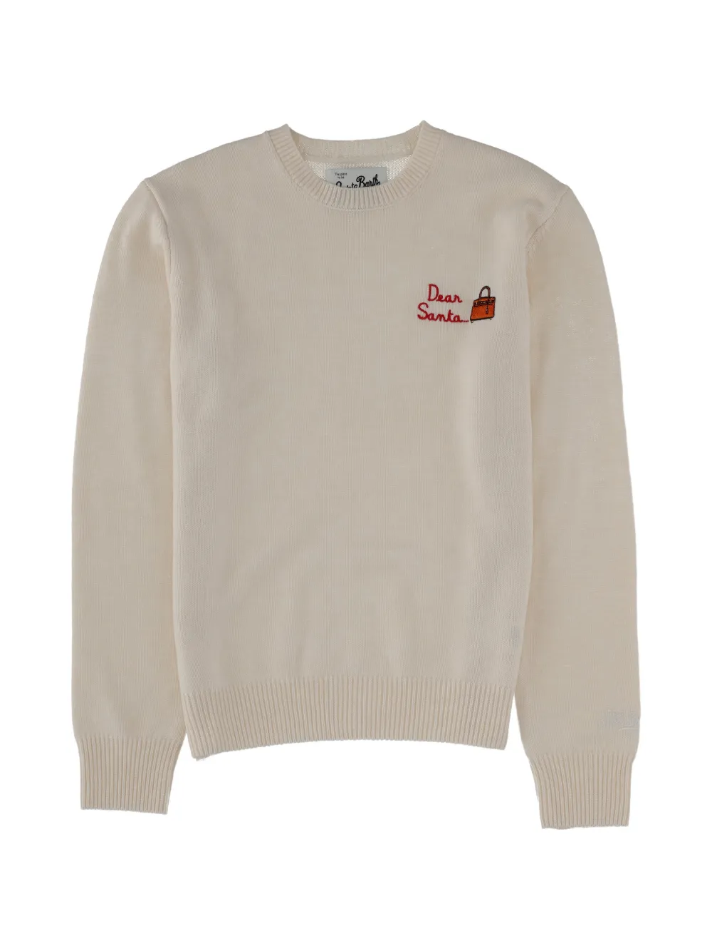 MC2 Saint Barth embroidery graphic sweater - Bianco