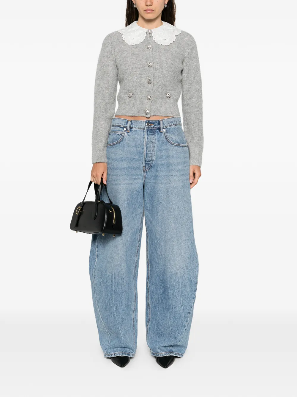 Self-Portrait scalloped-collar embellished cardigan | Cardigans | Image 2