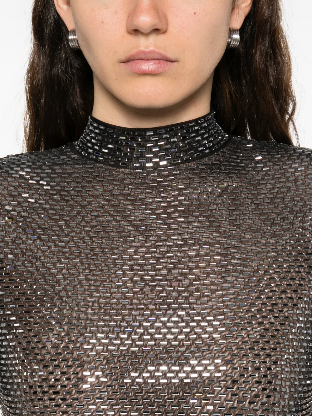 Self-portrait Embellished Short-sleeve Midi Dress In Multi