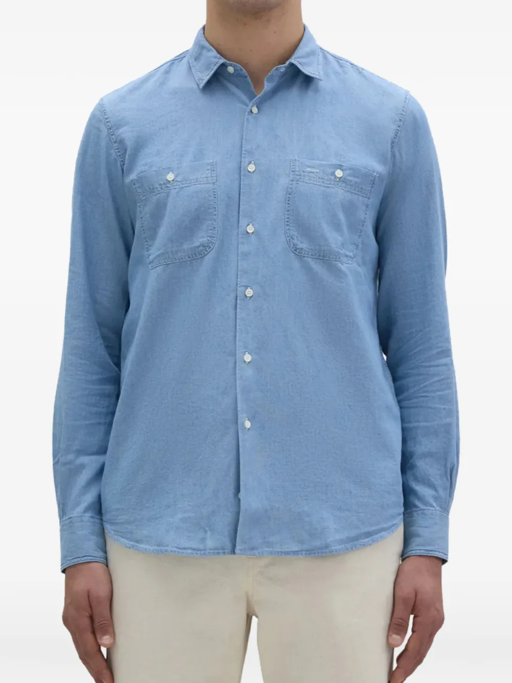 ASPESI pocket shirt - Blauw