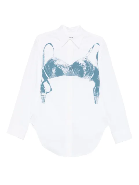 Jean Paul Gaultier Bra-print cotton shirt