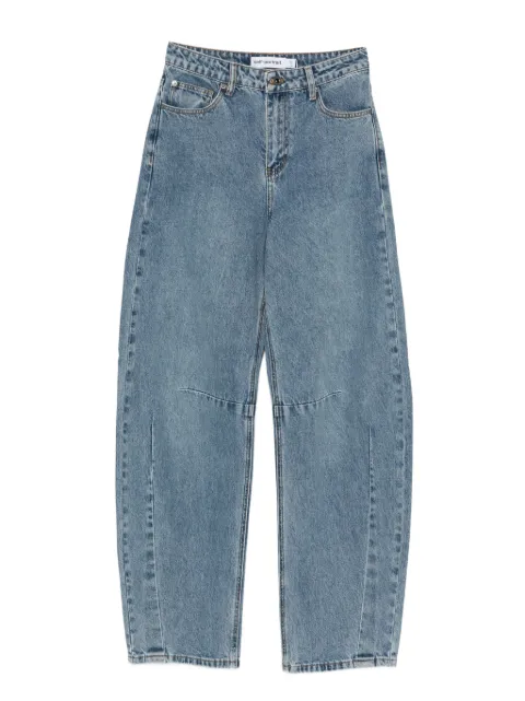 Self-Portrait jean à détails de coutures contrastantes