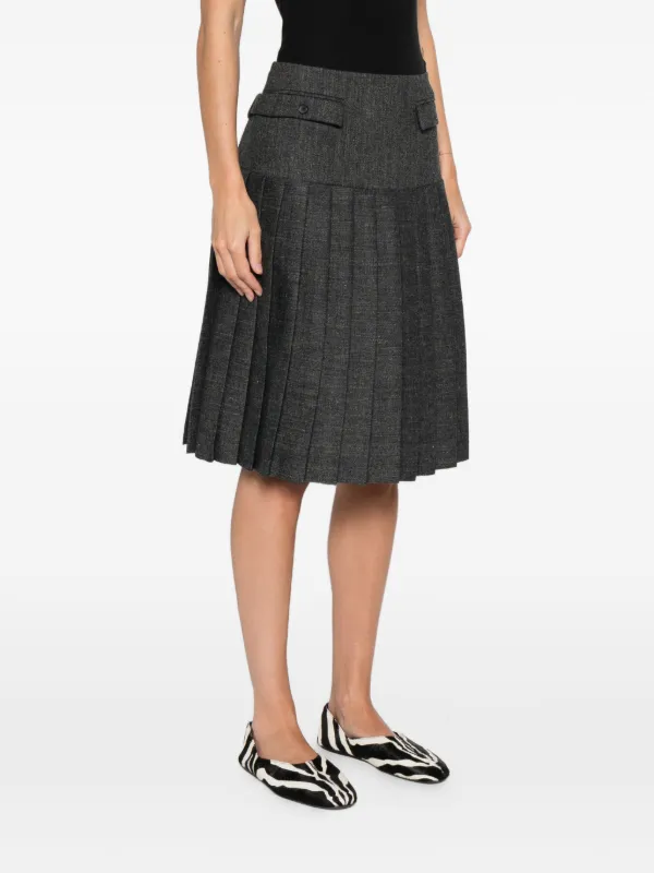 Paloma Wool Plugin Pleated Mini Skirt | Grey | FARFETCH CA