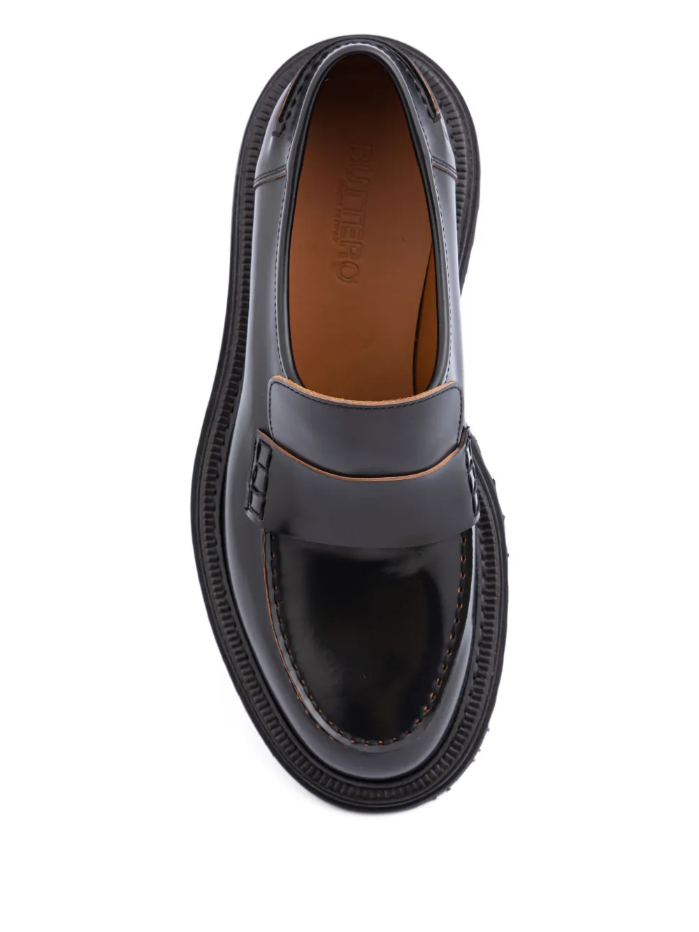 Buttero Lucca loafers met chunky zool Zwart