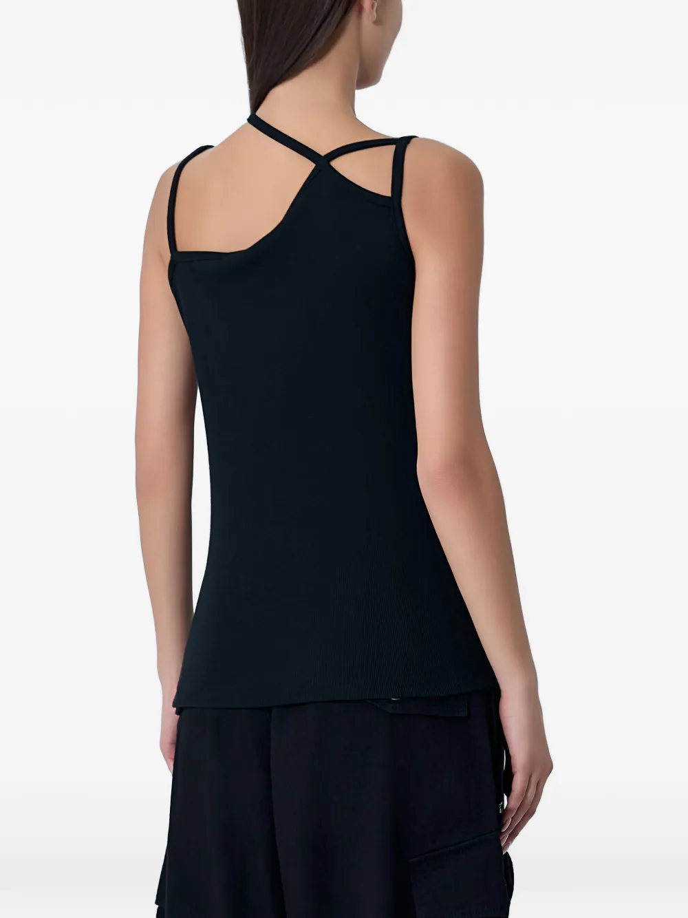  Limi Feu Asymmetric Multi-strap Top - Black 