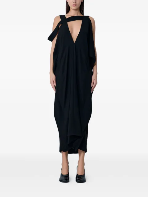 Limi Feu deep V-neck draped dress