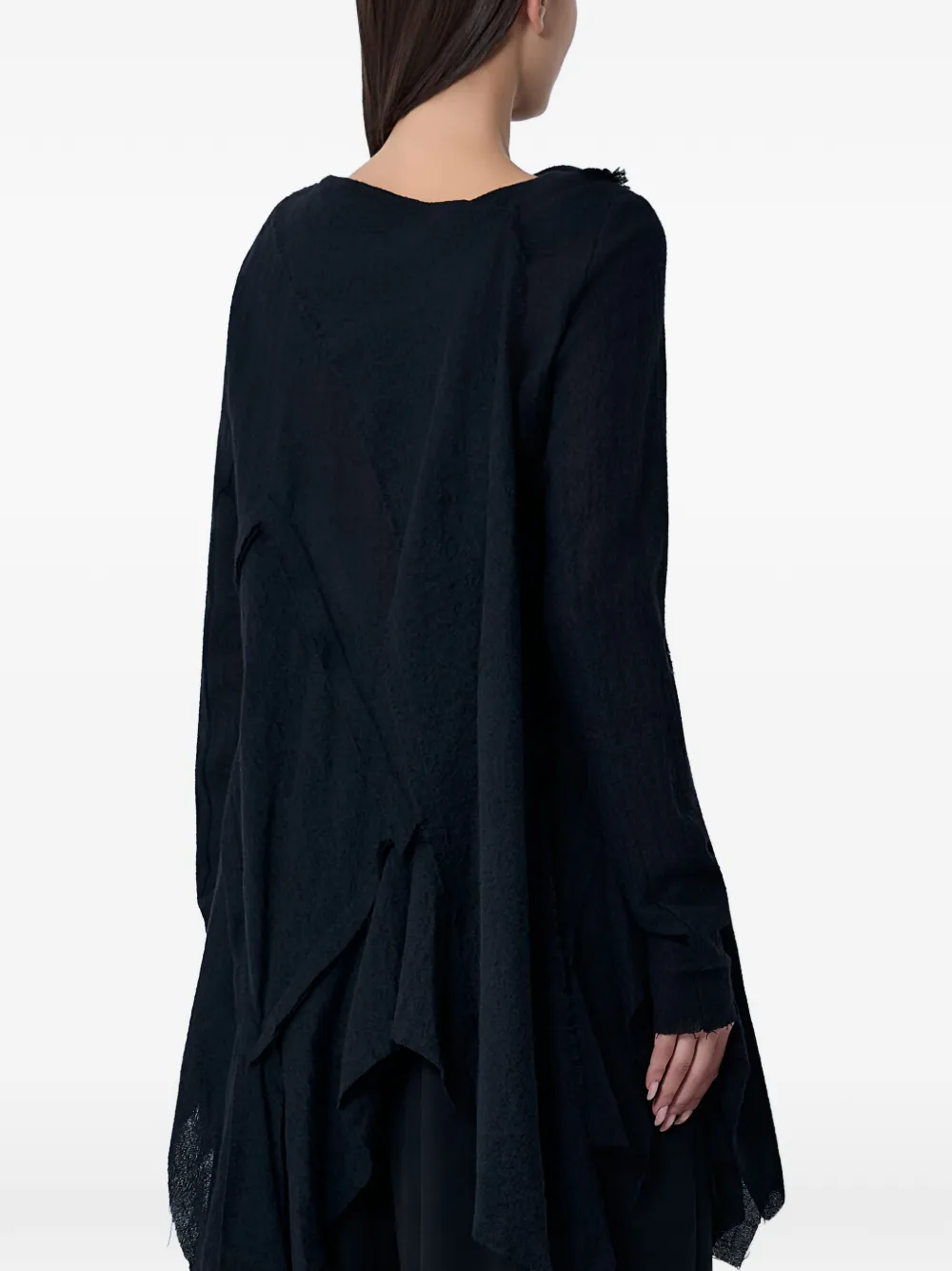  Limi Feu Draped Long-sleeve Top - Black 
