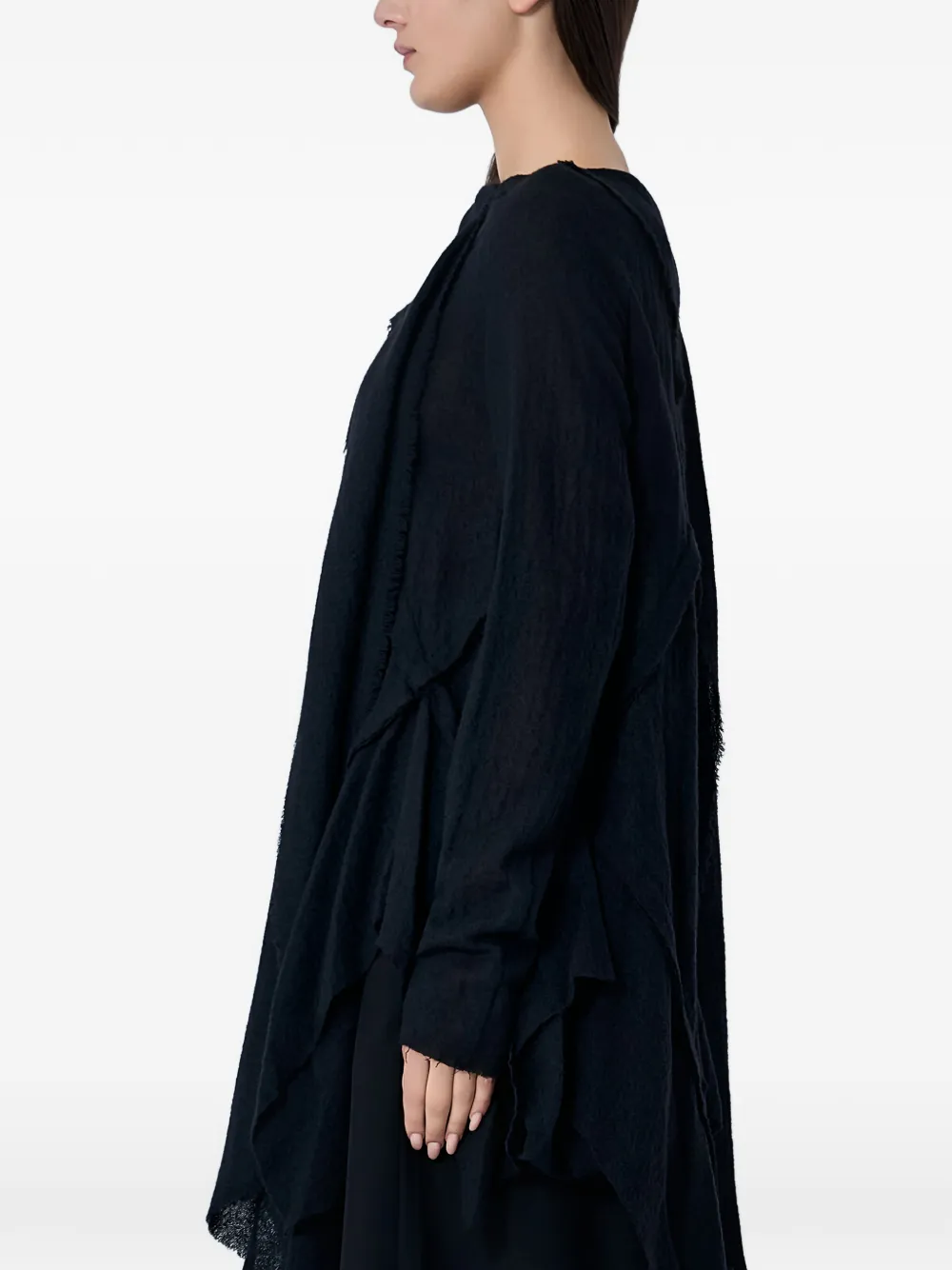  Limi Feu Draped Long-sleeve Top - Black 