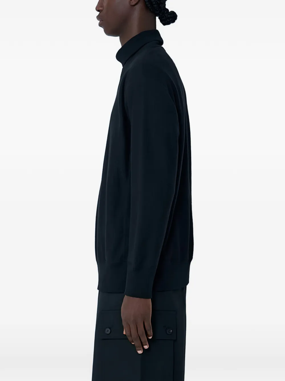 Comme des Gar&ccedil;ons Homme high-neck ribbed sweater - Zwart