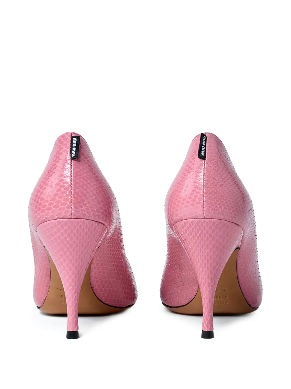 Miu Miu 85mm pointed-toe textured heels | Heeled Pumps | Image 2