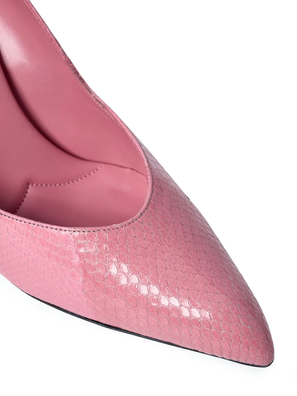 Miu 85 mm pumps met puntige neus en textuur Roze