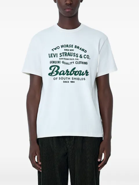 Levi's x Barbour logo-motif crew-neck T-shirt