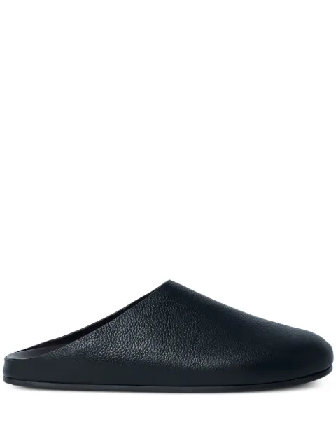 The Row Hudson leather flat mules