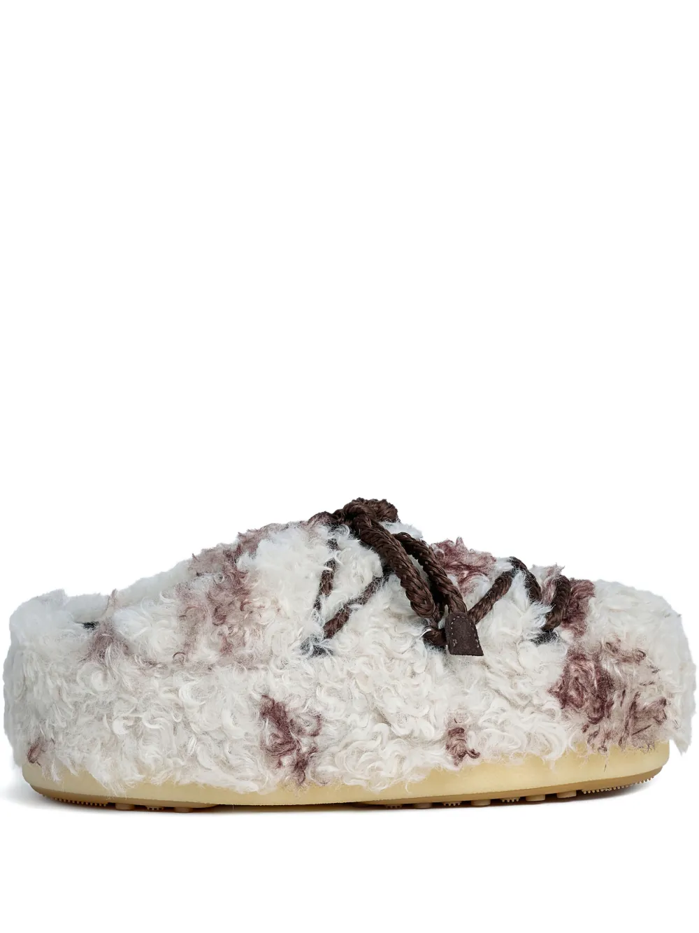 Moon Boot Evx Slip-on-style Faux Shearling Mules In Multi