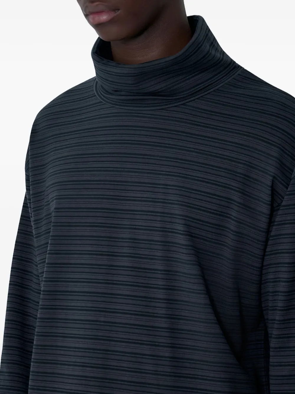 Comme des Garçons Homme Gestreepte coltrui Grijs