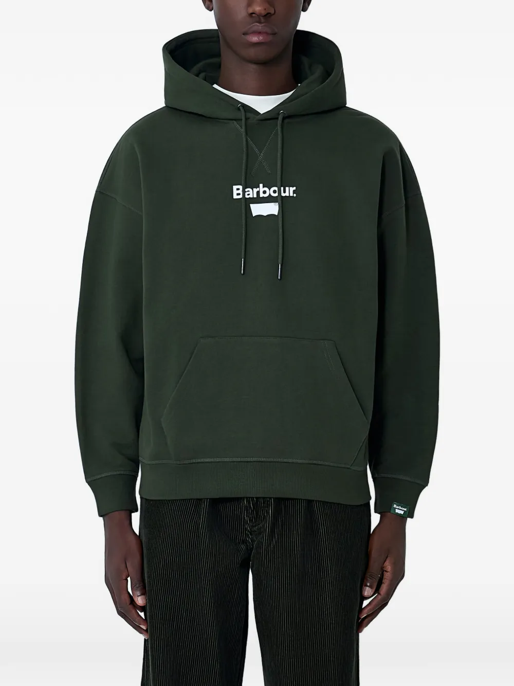 Levi's x Barbour logo-detail hoodie - Grün