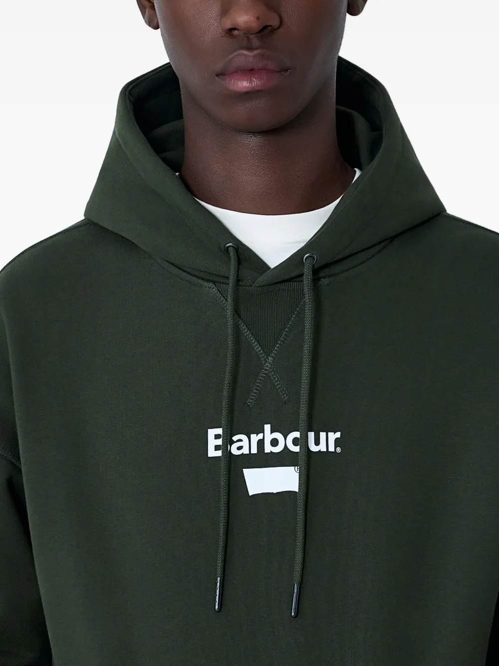 Levi's x Barbour hoodie met logodetail Groen