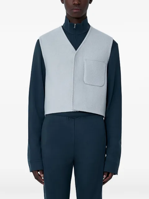 Rier patch-pocket V-neck gilet