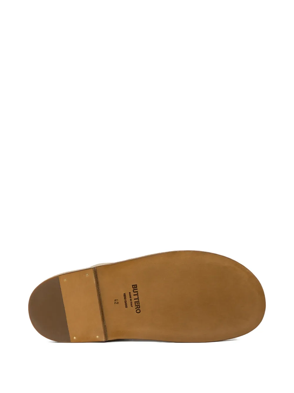 Buttero suede stitched sandals Beige