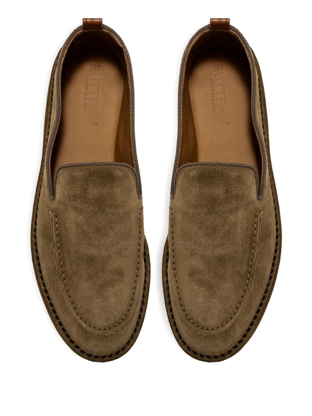 Buttero Suède slip-on sneakers Grijs