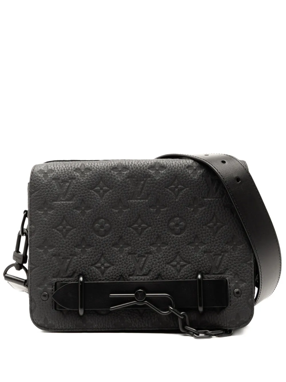 Louis Vuitton Pre-Owned 2023 Monogram Taurillon Steamer Messenger crossbody bag | Black | Image 1