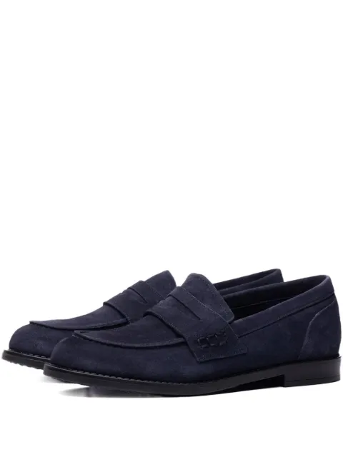 Poche Paris suede round-toe loafers