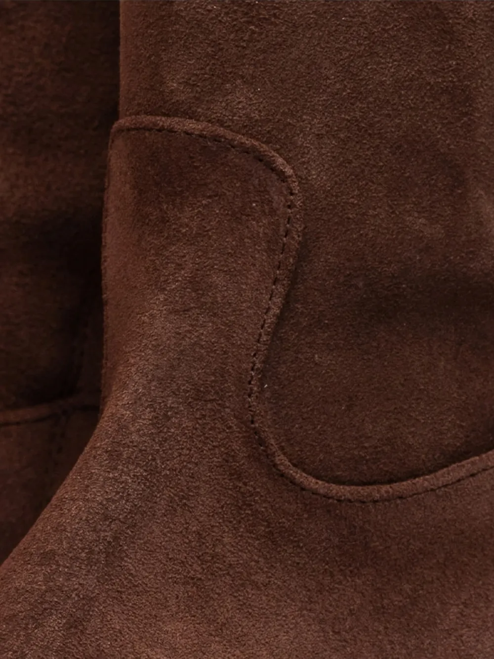  Poche Paris Bottines à Bout Carré - Marron 