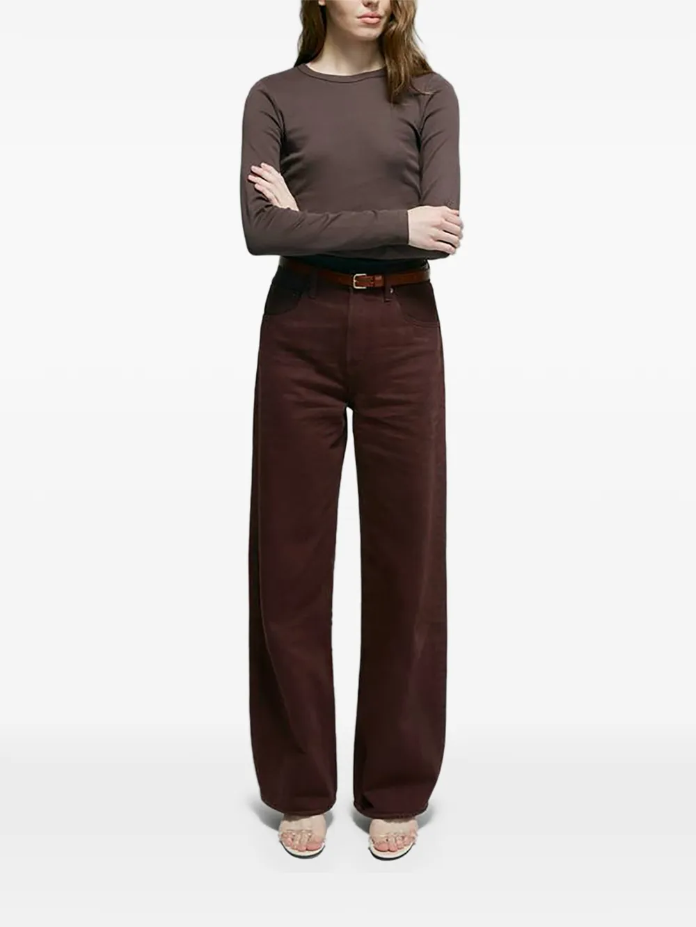 Hey Joanie Slope Curve five pockets jeans - Bruin