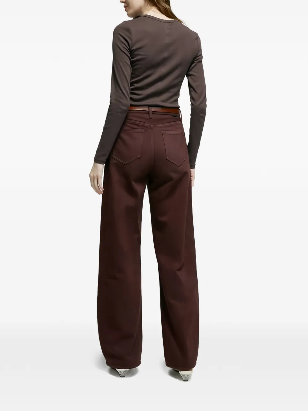 Hey Joanie Slope Curve Five Pockets Jeans In Brown