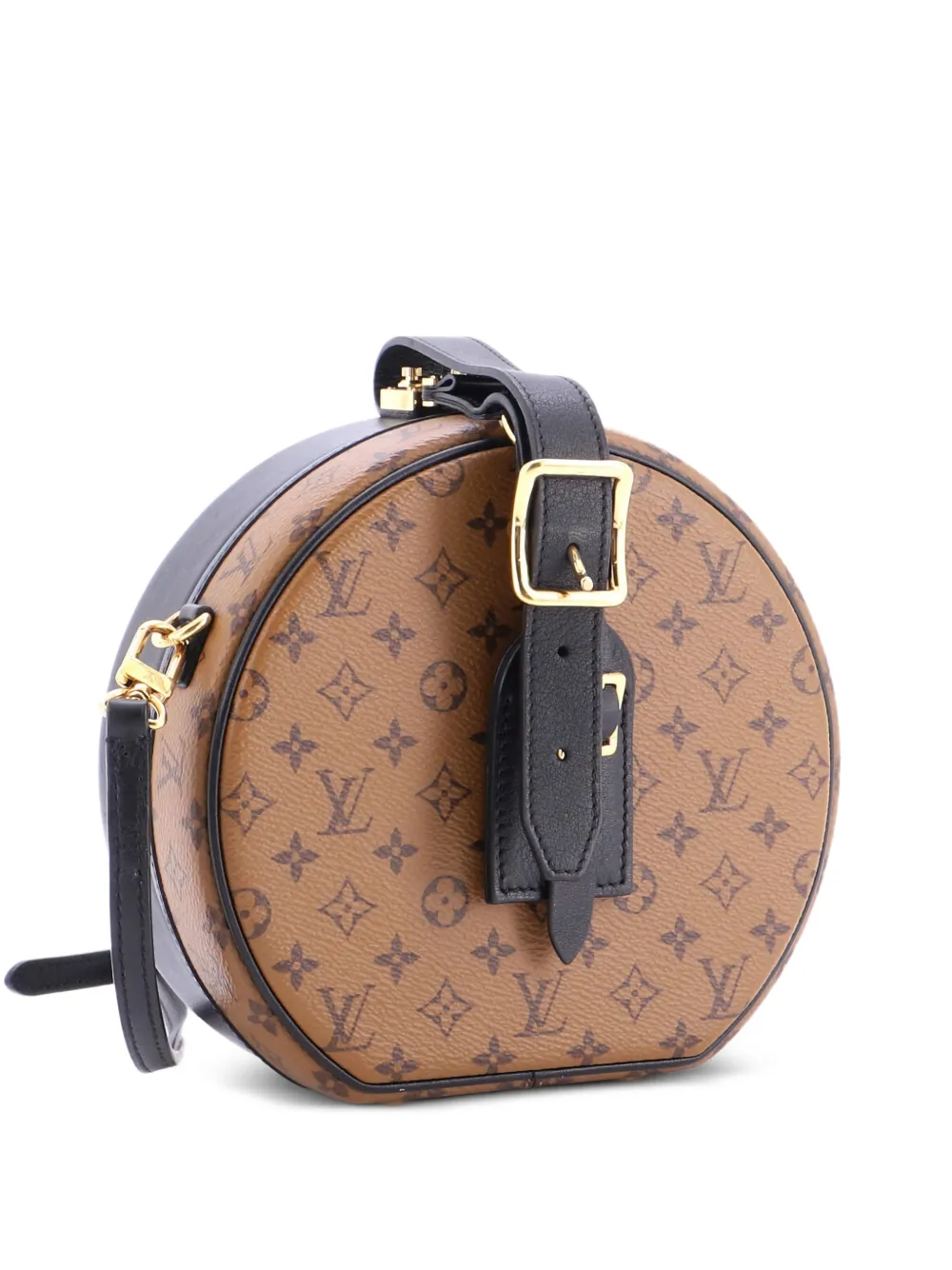 Louis Vuitton Pre-Owned Borsa a spalla Petite Boite Chapeau in tela con monogramma Reverse - Nero
